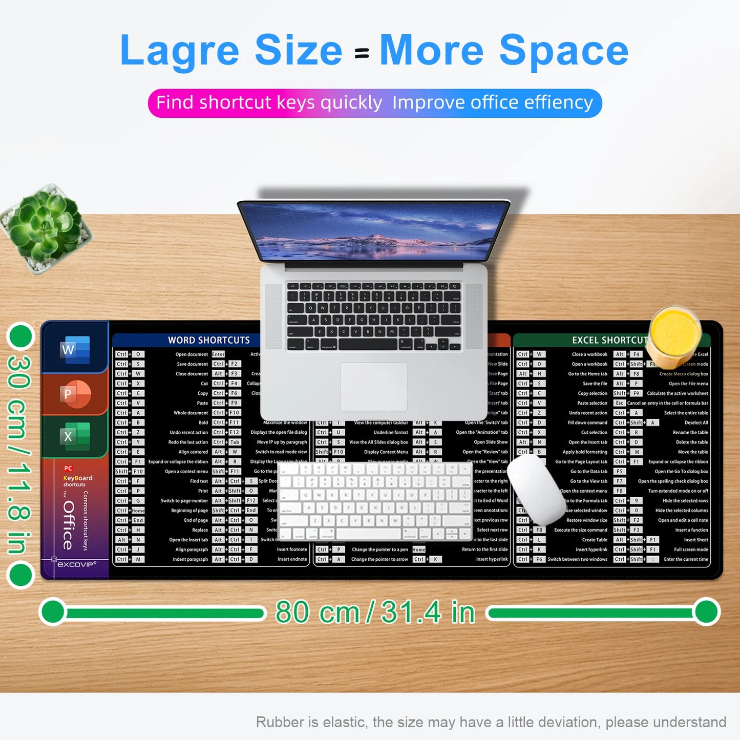 Microsoft Office Shortcuts Mouse Pad