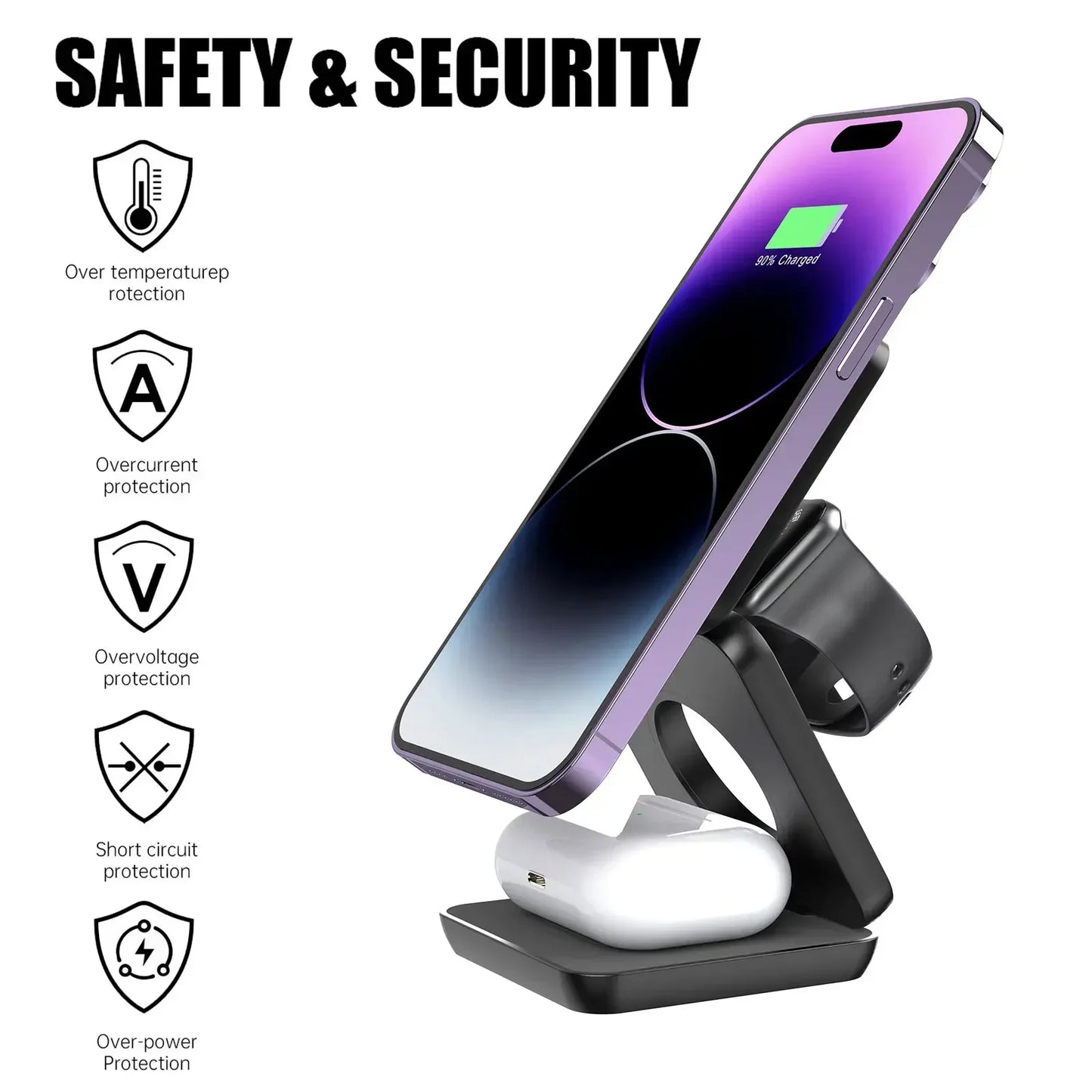 3 in 1 Wireless Charger Stand