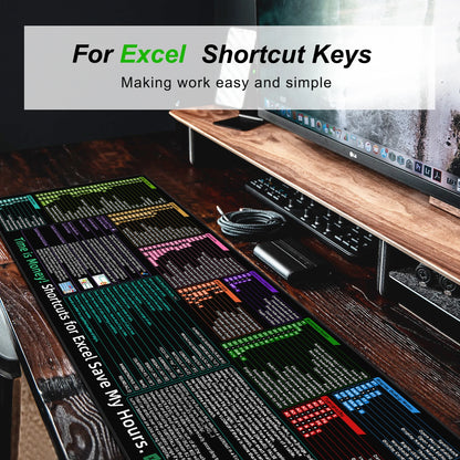 Raccourcis Excel sous forme de tapis de souris